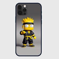 Чехол для iPhone 12 Pro Max Bart Simpson - ninja - Japan, цвет: 3D-черный