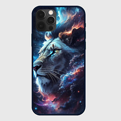 Чехол для iPhone 12 Pro Max Galactic lion, цвет: 3D-черный