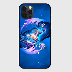 Чехол для iPhone 12 Pro Max Хонкай Стар Рейл: Серебряный Волк, цвет: 3D-черный