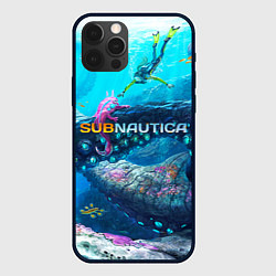 Чехол для iPhone 12 Pro Max Подводный мир сабнавтики, цвет: 3D-черный