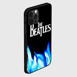 Чехол для iPhone 12 Pro Max The Beatles blue fire, цвет: 3D-черный — фото 2