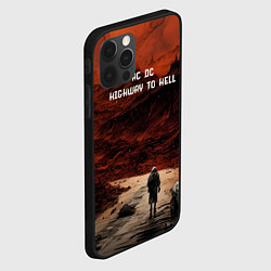 Чехол для iPhone 12 Pro Max AC DC Highway to hell, цвет: 3D-черный — фото 2