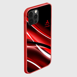 Чехол для iPhone 12 Pro Max Mitsubishi emblem Митсубиши, цвет: 3D-красный — фото 2