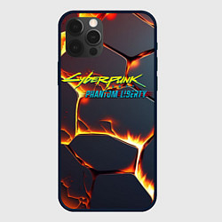 Чехол для iPhone 12 Pro Max Cyberpunk 2077 phantom liberty logo, цвет: 3D-черный