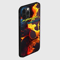 Чехол для iPhone 12 Pro Max Cyberpunk 2077 phantom fire, цвет: 3D-черный — фото 2