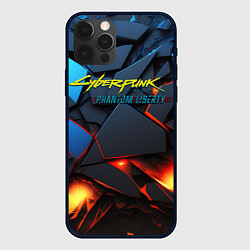 Чехол для iPhone 12 Pro Max Cyberpunk 2077 phantom logo, цвет: 3D-черный