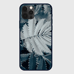 Чехол для iPhone 12 Pro Max Белый лист, цвет: 3D-черный