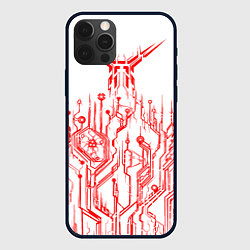 Чехол для iPhone 12 Pro Max Киберпанк-red, цвет: 3D-черный