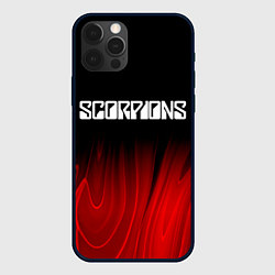 Чехол для iPhone 12 Pro Max Scorpions red plasma, цвет: 3D-черный
