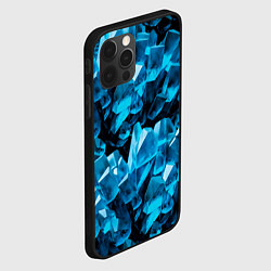 Чехол для iPhone 12 Pro Max Кристаллическая текстура, цвет: 3D-черный — фото 2