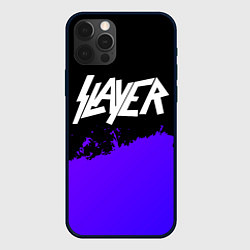 Чехол iPhone 12 Pro Max Slayer purple grunge