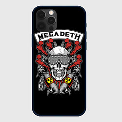 Чехол для iPhone 12 Pro Max Megadeth - ядерный череп, цвет: 3D-черный