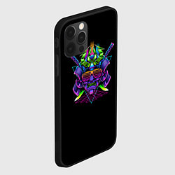 Чехол для iPhone 12 Pro Max Vaporwave CyberSamurai, цвет: 3D-черный — фото 2