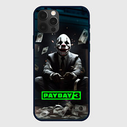 Чехол для iPhone 12 Pro Max Payday 3 game, цвет: 3D-черный