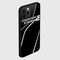 Чехол для iPhone 12 Pro Max Counter strike 2 - white line, цвет: 3D-черный — фото 2