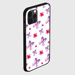 Чехол для iPhone 12 Pro Max Spring butterflies, цвет: 3D-черный — фото 2