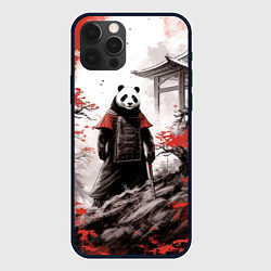 Чехол для iPhone 12 Pro Max Panda samurai, цвет: 3D-черный