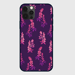 Чехол для iPhone 12 Pro Max Violet nature, цвет: 3D-черный