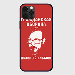 Чехол iPhone 12 Pro Max Егор Летов - красный альбом