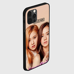 Чехол для iPhone 12 Pro Max Blackpink Jisoo and Rose, цвет: 3D-черный — фото 2