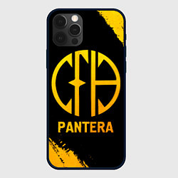 Чехол для iPhone 12 Pro Max Pantera - gold gradient, цвет: 3D-черный