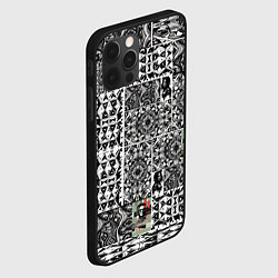 Чехол для iPhone 12 Pro Max Орнамент древних цивилизаций, цвет: 3D-черный — фото 2