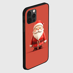 Чехол для iPhone 12 Pro Max Пластилиновый Дед Мороз, цвет: 3D-черный — фото 2