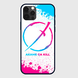 Чехол для iPhone 12 Pro Max Akame ga Kill neon gradient style, цвет: 3D-черный