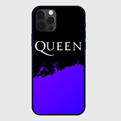 Чехол для iPhone 12 Pro Max Queen purple grunge, цвет: 3D-черный