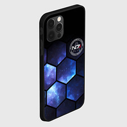 Чехол для iPhone 12 Pro Max Mass Effect - N7 - Космос, цвет: 3D-черный — фото 2