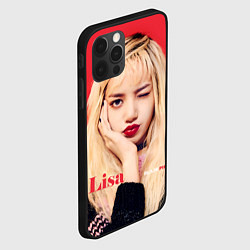 Чехол для iPhone 12 Pro Max Blackpink Lisa bright makeup, цвет: 3D-черный — фото 2