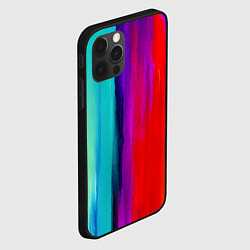 Чехол для iPhone 12 Pro Max Цвета радуги, цвет: 3D-черный — фото 2