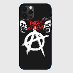 Чехол для iPhone 12 Pro Max Punks not dead - анархия, цвет: 3D-черный