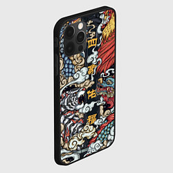 Чехол для iPhone 12 Pro Max Japanese art, цвет: 3D-черный — фото 2