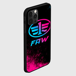 Чехол для iPhone 12 Pro Max FAW - neon gradient, цвет: 3D-черный — фото 2