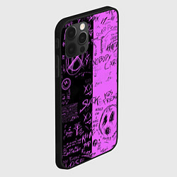Чехол для iPhone 12 Pro Max Dead inside purple black, цвет: 3D-черный — фото 2