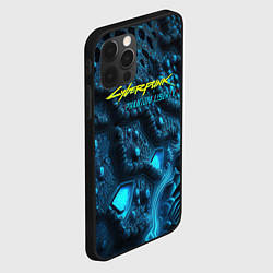 Чехол для iPhone 12 Pro Max Cyberpunk ice blue, цвет: 3D-черный — фото 2