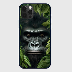 Чехол для iPhone 12 Pro Max Горилла в джунгях, цвет: 3D-черный
