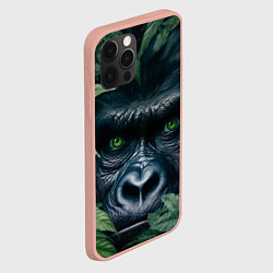 Чехол для iPhone 12 Pro Max Крупная морда гориллы, цвет: 3D-светло-розовый — фото 2