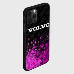 Чехол для iPhone 12 Pro Max Volvo pro racing: символ сверху, цвет: 3D-черный — фото 2