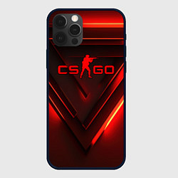 Чехол для iPhone 12 Pro Max CS GO red light, цвет: 3D-черный