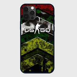 Чехол для iPhone 12 Pro Max CSGO абстрактный камуфляж, цвет: 3D-черный