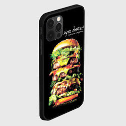 Чехол для iPhone 12 Pro Max Сижу на трех диетах, цвет: 3D-черный — фото 2