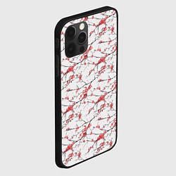 Чехол для iPhone 12 Pro Max Паттерн веток с цветами сакуры, цвет: 3D-черный — фото 2