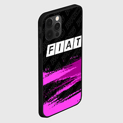 Чехол для iPhone 12 Pro Max Fiat pro racing: символ сверху, цвет: 3D-черный — фото 2
