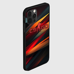 Чехол для iPhone 12 Pro Max CS GO abstract logo, цвет: 3D-черный — фото 2