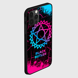 Чехол для iPhone 12 Pro Max Black Butler - neon gradient, цвет: 3D-черный — фото 2