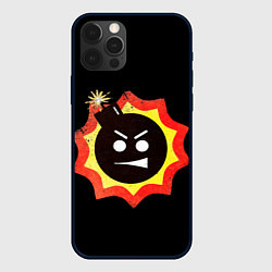 Чехол для iPhone 12 Pro Max Serious Sam logo, цвет: 3D-черный