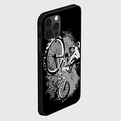 Чехол для iPhone 12 Pro Max Bmx jump rider, цвет: 3D-черный — фото 2