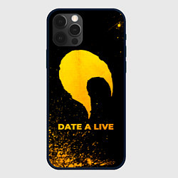 Чехол для iPhone 12 Pro Max Date A Live - gold gradient, цвет: 3D-черный